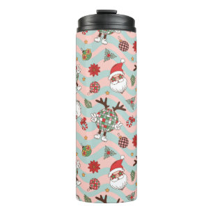 Bouteilles Isothermes Motif de vacances Disco Père Noël et Reindeer