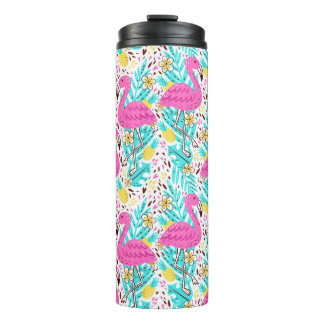 Bouteilles Isothermes Motif d'été brillant avec flamant, coeur, glace-c