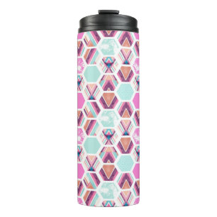 Bouteilles Isothermes Motif d'hexagone d'aquarelle