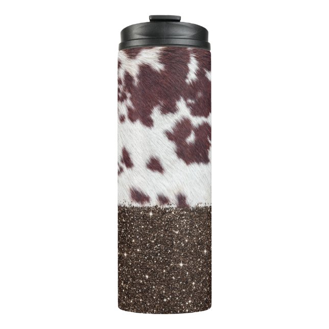 Bouteilles Isothermes Motif d'impression parties scintillant Cow (Devant)