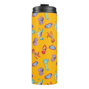 Bouteilles Isothermes Motif Dino Ranch sur Jaune