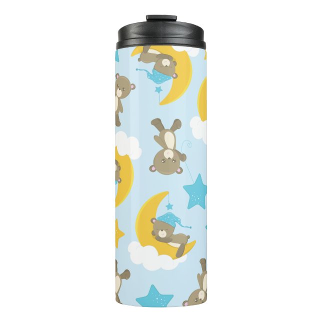 Bouteilles Isothermes Motif D'Ours, Mignonnes Ours, Nounours, Étoiles (Devant)