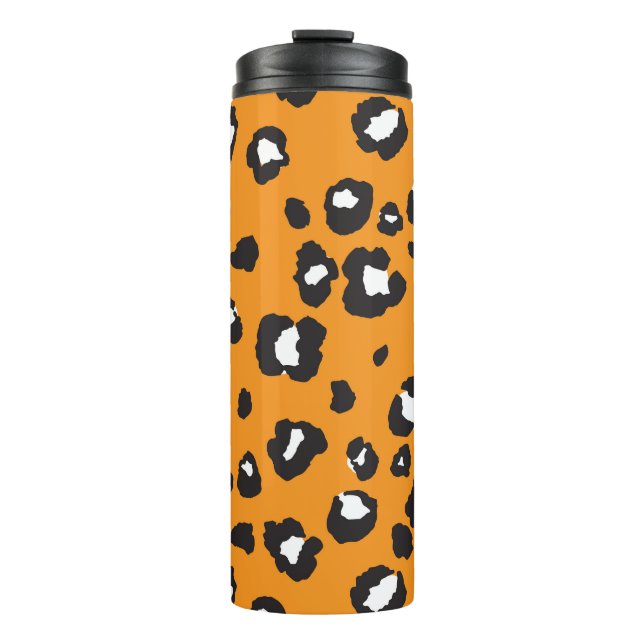 Bouteilles Isothermes Motif Empreinte de léopard classique (Devant)