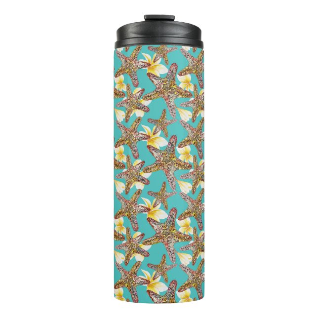Bouteilles Isothermes Motif fantaisiste d'étoiles de mer (Devant)