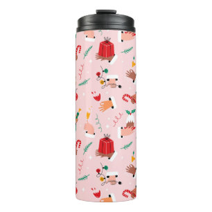 Bouteilles Isothermes Motif Festif des Mains de Vacances