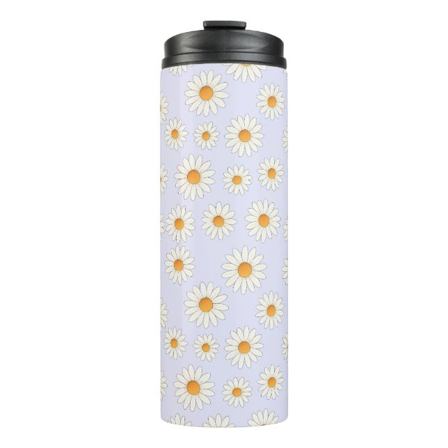 Bouteilles Isothermes Motif Fleur Chic Daisy - Design Floral Cute - (Devant)
