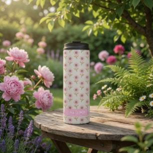 Bouteilles Isothermes Motif floral croisé Folk personnalisé