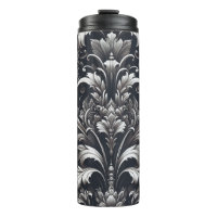 Motif floral ornemental gothique foncé en gras 