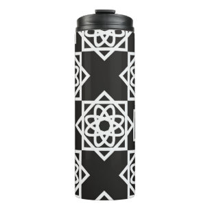 Bouteilles Isothermes Motif géométrique arabe. Décor d'art. Islam. Fleur
