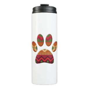 Bouteilles Isothermes Motif géométrique Aztec Empreinte de patte Art Dog