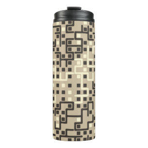 Bouteilles Isothermes Motif géométrique sans couture avec éléments color