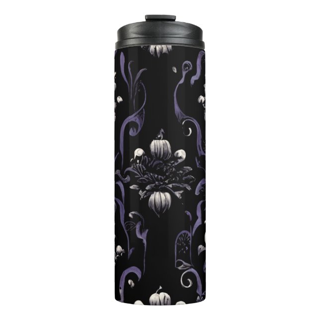 Bouteilles Isothermes Motif gothique noir et violet #5 Tumbler thermique (Devant)