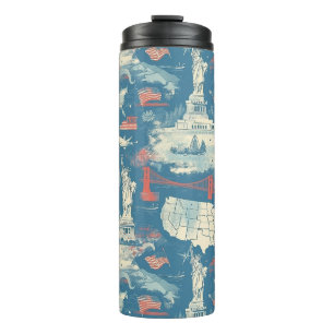 Bouteilles Isothermes Motif historique vintage-américain (3)
