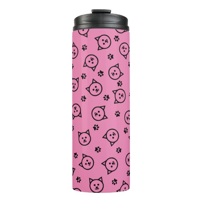 Bouteilles Isothermes Motif Kitty couleur personnalisé (Devant)