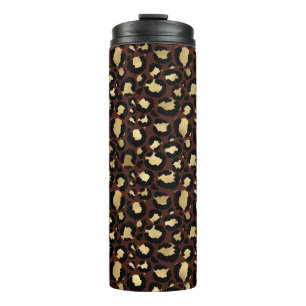 Bouteilles Isothermes Motif léopard d'or
