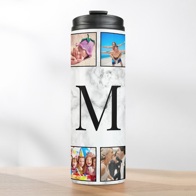 Bouteilles Isothermes Motif Marbre blanc en pierre (Créateur téléchargé)