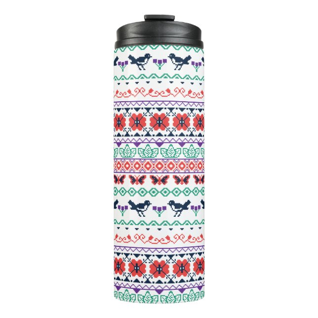 Bouteilles Isothermes Motif mexicain de Frida Kahlo | (Devant)