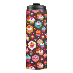 Bouteilles Isothermes Motif mignon de gâteau de tasse