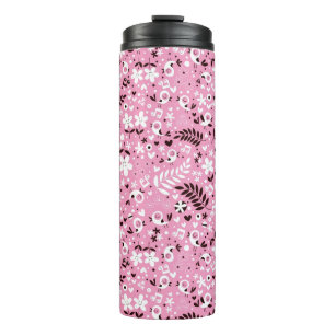 Bouteilles Isothermes motif mignon de rose d'oiseaux et de fleurs
