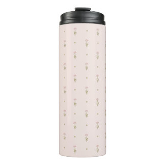 Bouteilles Isothermes Motif minimaliste de fleurs sauvages avec des poin