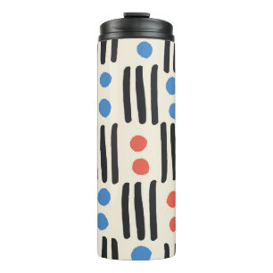Bouteilles Isothermes Motif moderne sans couture avec rayures et points 