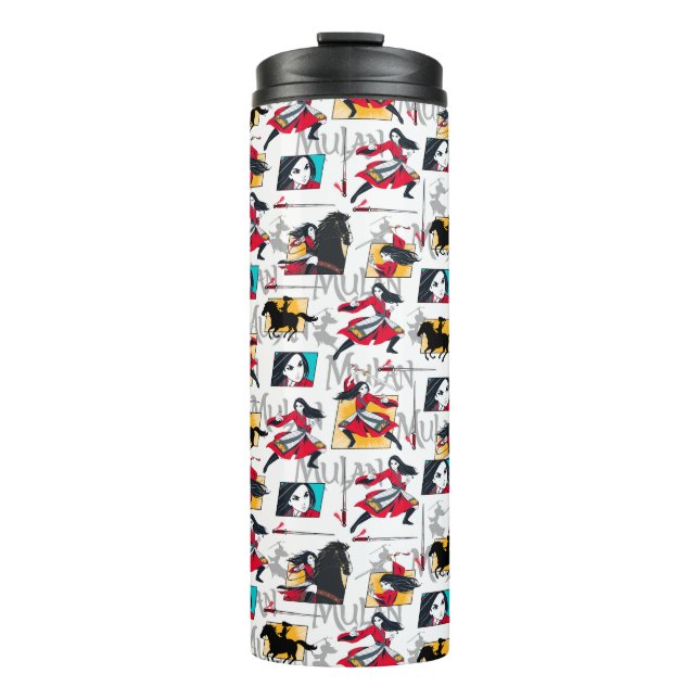 Bouteilles Isothermes Motif Mulan Illustrated Panels (Devant)