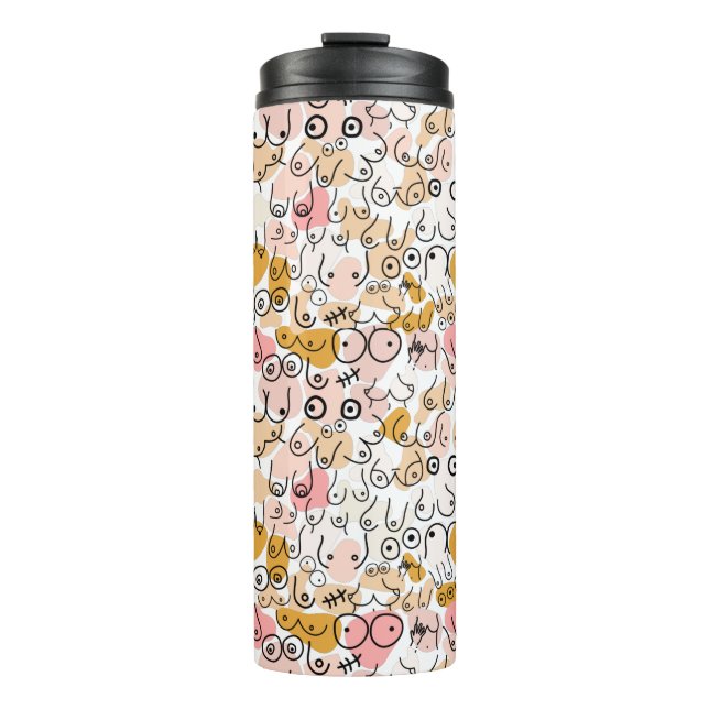 Bouteilles Isothermes motif neutre pastel (Devant)
