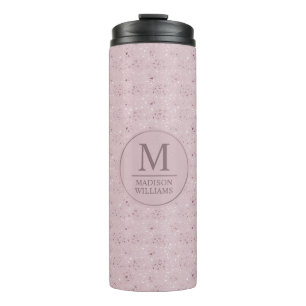 Bouteilles Isothermes Motif Pailleté Or Rose Pâle Douceur Douce Personna