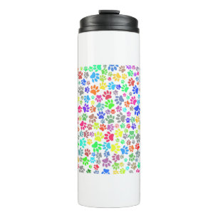 Bouteilles Isothermes Motif Paw Chiot Coloré