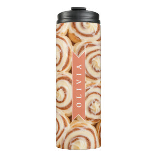 Bouteilles Isothermes Motif personnalisé de roulé à la cannelle Boulange