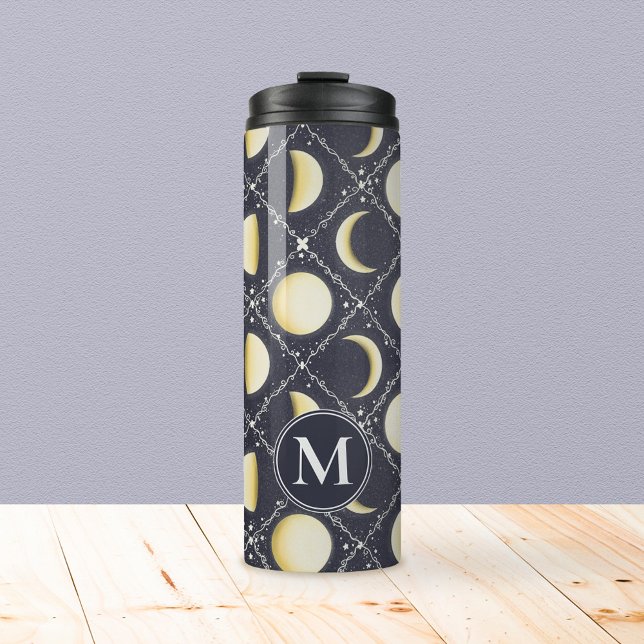 Bouteilles Isothermes Motif Phases de lune céleste (Moon Phases Pattern Monogram Tumbler)