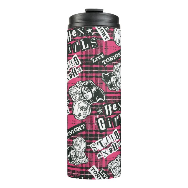 Bouteilles Isothermes Motif Plaid Des Filles Hex (Devant)