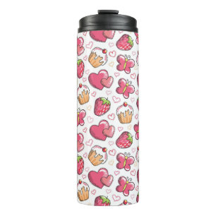 Bouteilles Isothermes motif romantique de nourriture