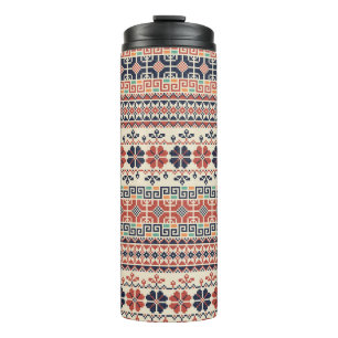 Bouteilles Isothermes Motif sans couture avec braises palestiniennes tra