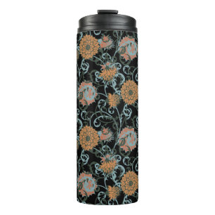 Bouteilles Isothermes Motif sans couture avec Fleurs. Femme d'été vintag