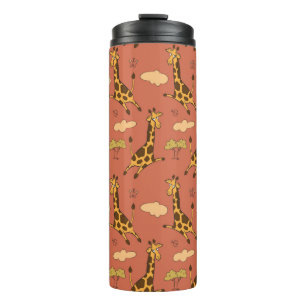 Bouteilles Isothermes Motif sans couture avec girafes