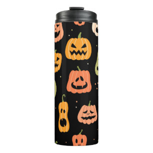 Bouteilles Isothermes Motif sans couture citrouille Halloween. Retrait à