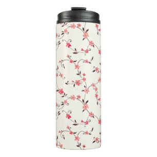 Bouteilles Isothermes Motif sans couture d'aquarelle avec le ressort
