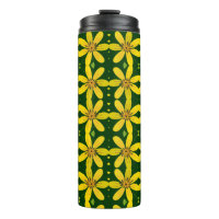 Motif sans couture de fleurs jaunes vibrantes