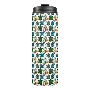 Bouteilles Isothermes Motif sans couture de tortue mignonne Répétition