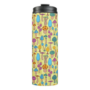 Bouteilles Isothermes Motif sans couture dessiné à la main avec gribou