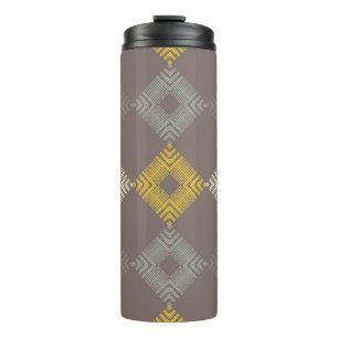 Bouteilles Isothermes motif sans couture pois. Mosaïque de figu ethnique