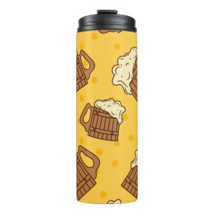Bouteilles Isothermes Motif sans joint avec Mugsbeer en mousse de bois, 