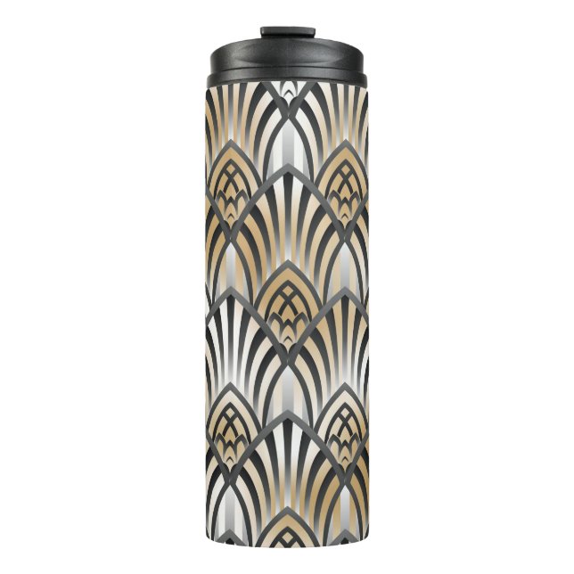 Bouteilles Isothermes Motif sans Seamless baroque. Patte ornementale vin (Devant)