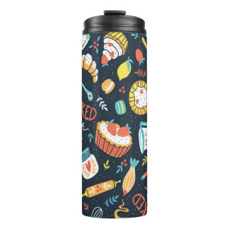 Bouteilles Isothermes Motif sans soudure rétro boulangerie avec points e