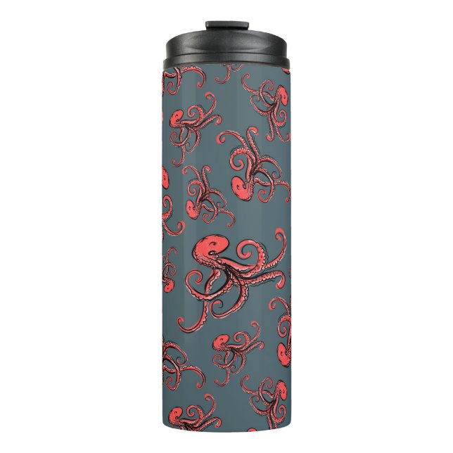 Bouteilles Isothermes Motif sournois de poulpe (Devant)