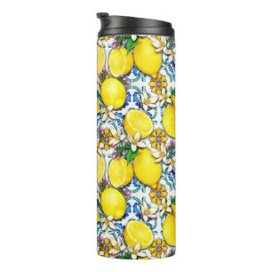 Bouteilles Isothermes Motif traditionnel méditerranéen aux citrons