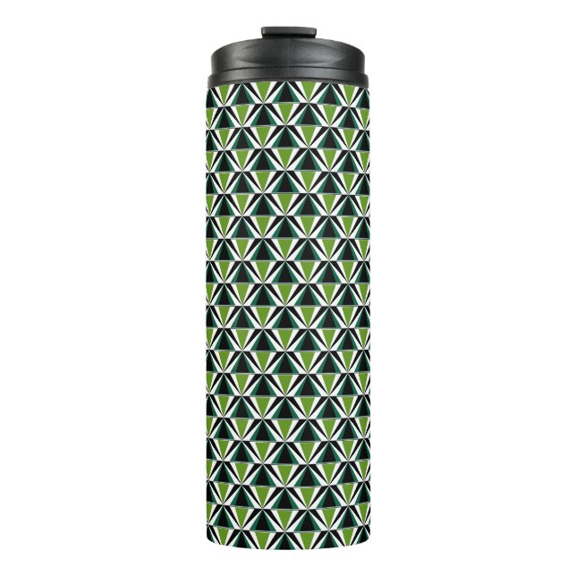 Bouteilles Isothermes Motif triangle vert (Devant)
