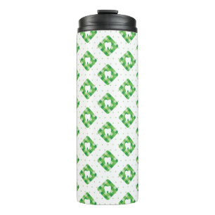 Bouteilles Isothermes Motif vert de dent de plaid