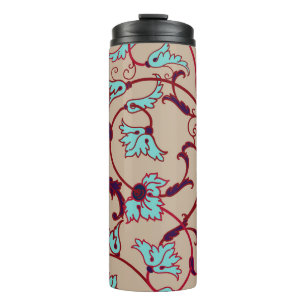 Bouteilles Isothermes motif vintage à texture florale. Motif,
